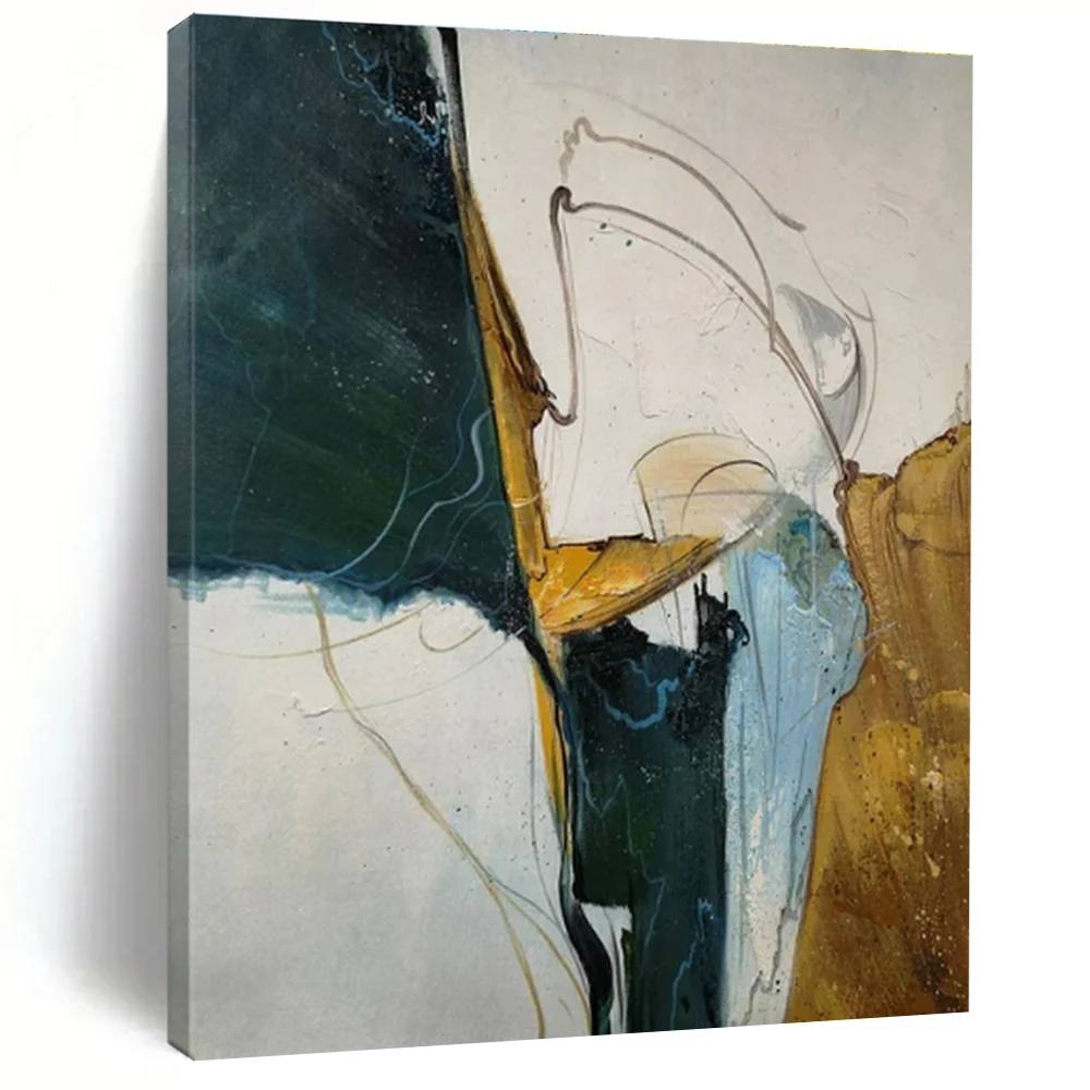 Office_Days_Nature_White_Abstract_Canvas_Artwork_ZWZ56 wall art